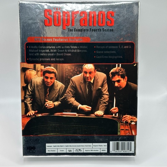 Sopranos Series DVD Boxed Sets- Seasons 1-4- Complete Seasons 1,2,3,4 - Picture 10 of 10